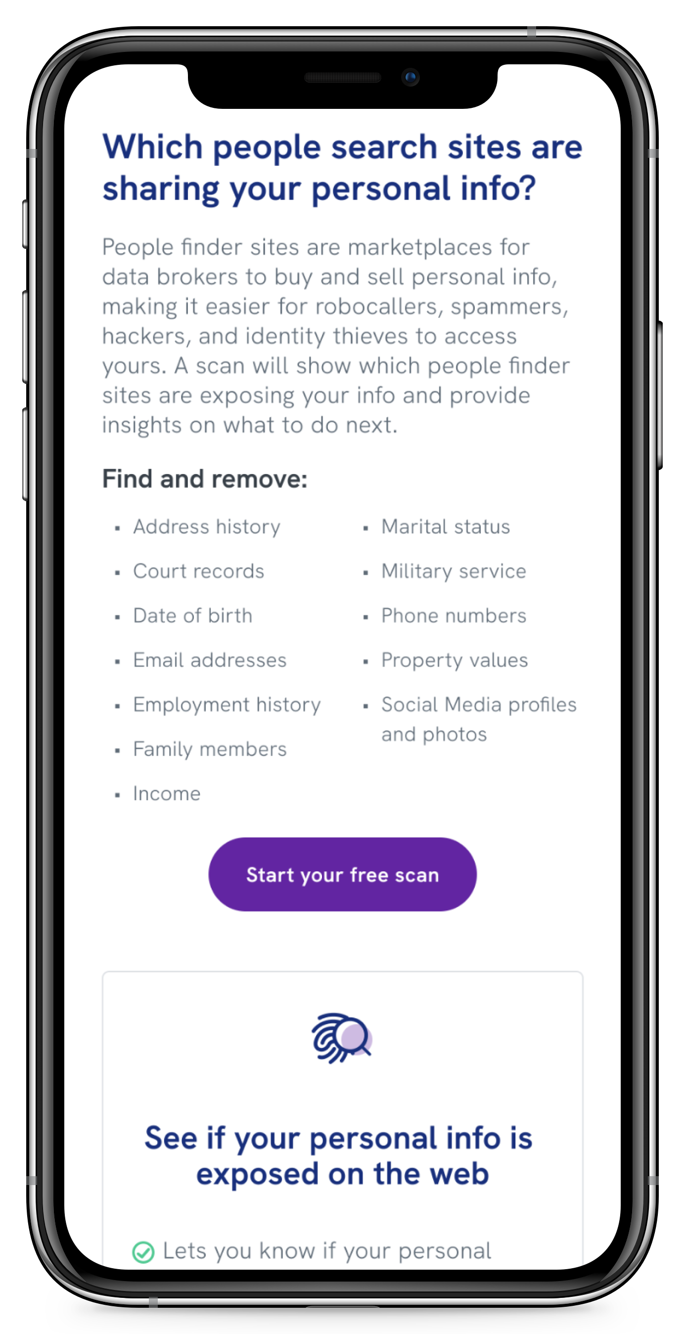 Product page pre-scan